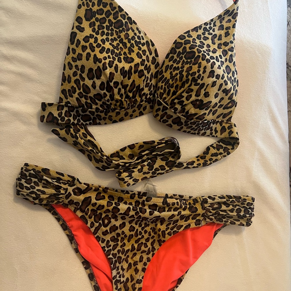 Two piece animal print